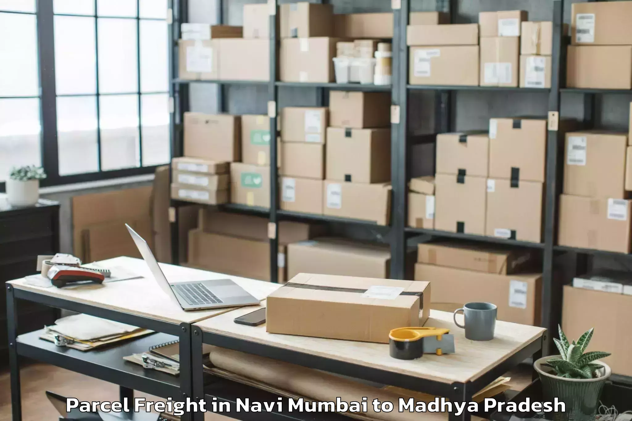 Affordable Navi Mumbai to Kalapipal Mandi Parcel Freight